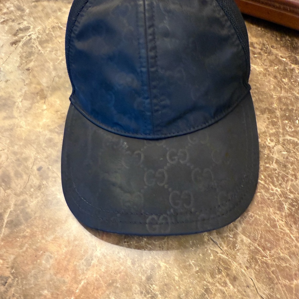 Gucci Black Monogram Cap